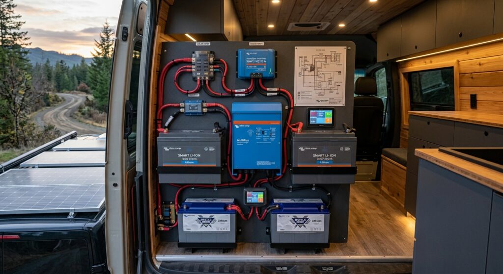custom camper van power system